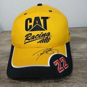 Dave Blaney Autographed #22 CAT Racing 2007 NASCAR Cap / Hat